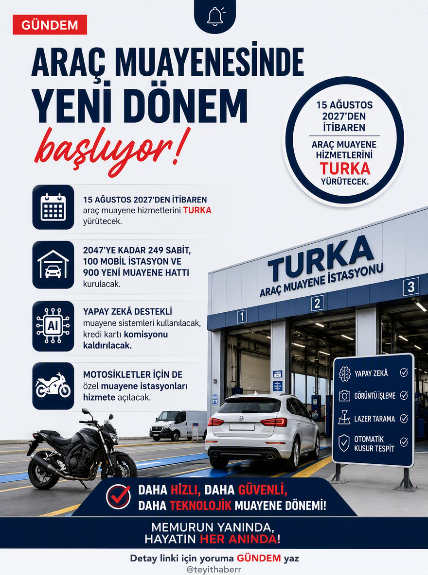 Araç muayenesinde TURKA ve yapay zekâ iddiası: Bilinenler neler?