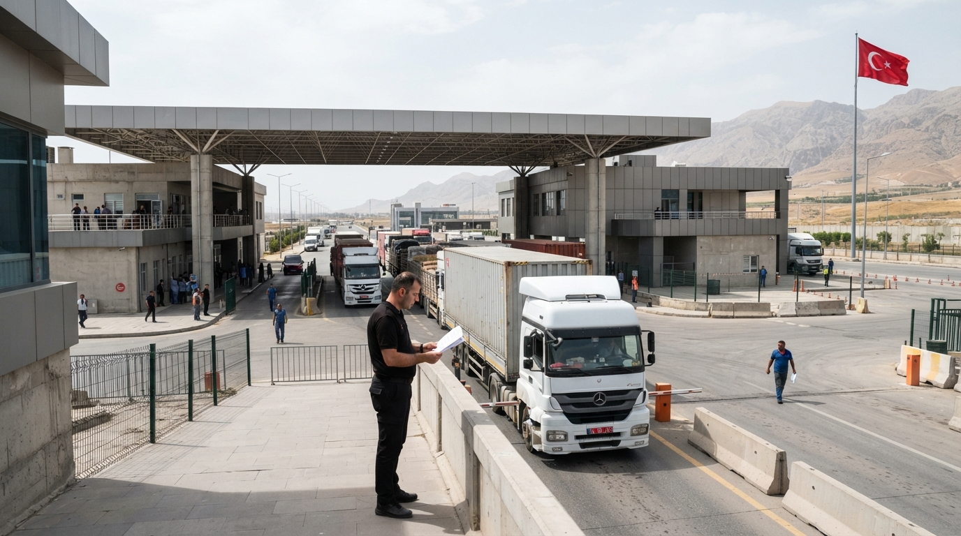 Habur Gümrük Kapısı'nda bu yılın günlük tır çıkış rekoru kırıldı