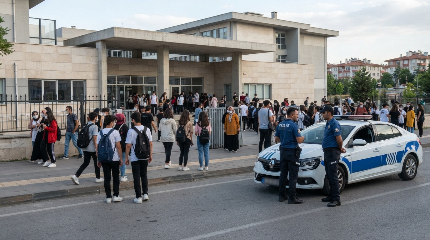 KPSS adayları sınav merkezlerine polis araçlarıyla ulaştırıldı