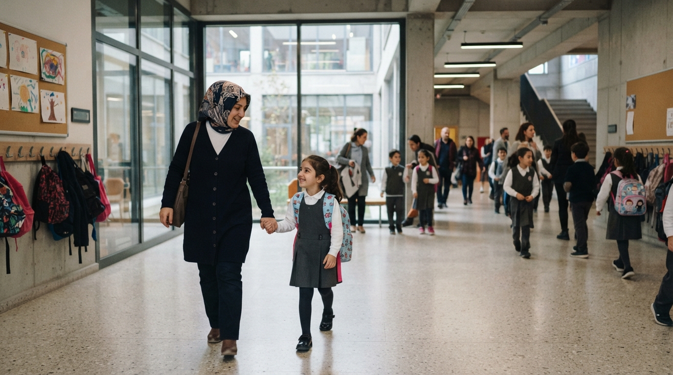 Okula uyum sürecinde aile katılımı: Kamuda çalışan bir ebeveyne idari izin