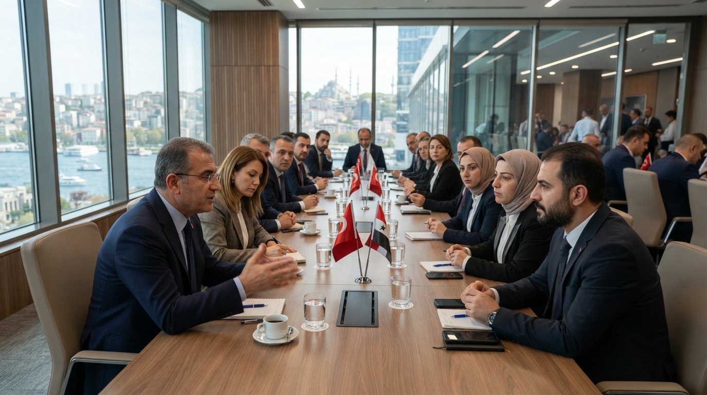 Türkiye-Suriye ticareti için Şam'da yatırım ve transit koridoru gündemi